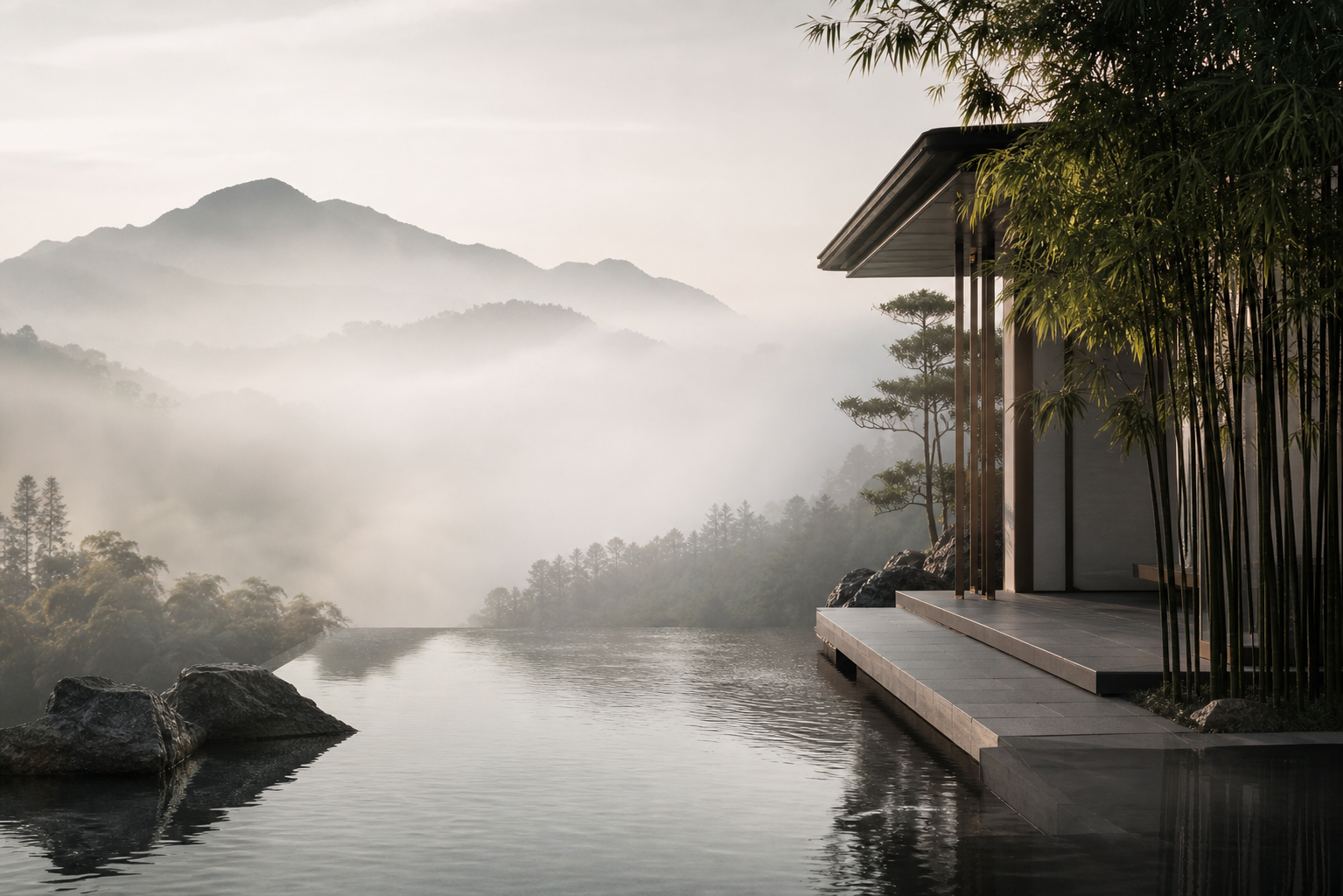 山水庭院与建筑环境